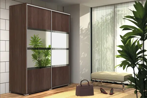 Šatní skříň Ska A9 Barva korpusu: Čokoláda, Rozměry: 200 cm, Dveře: Čokoláda