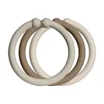 BIBS Loops krúžky sand/dark oak/vanilla