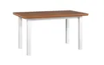 Stůl Wenus 2S Barva desky: Ořech, Barva podstavy: Bílá