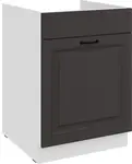 Spodní skříňka pod dřez Stilo 60 ZL 1S BB - Premium Box Barva korpusu: Bílá, Barva dvířek: Grafit