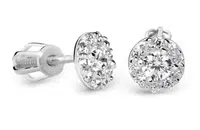 Cutie Diamonds Luxusní peckové náušnice z bílého zlata s brilianty DZ60167-30-00-X-2