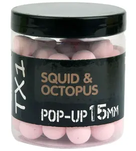 Shimano plovoucí boilie tx1 pop up squid & octopus washed out pink - 15 mm 80 g