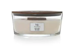 WoodWick Vonná svíčka loď White Honey 453,6 g