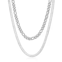 Brosway Ocelový dvojitý náhrdelník s krystaly Symphonia BYM107