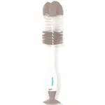 BabyOno Take Care Brush for Bottles and Teats kartáč na čištění 2 v 1 Grey 1 ks