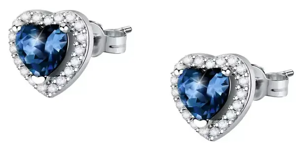 Morellato Stříbrné peckové náušnice Srdíčka Tesori SAVB08