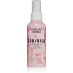 MUA Makeup Academy PRO/BASE Rose pleťová mlha pro fixaci make-upu s růžovou vodou 70 ml