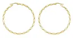 Troli Kruhové pozlacené náušnice 2 - 5 cm 3 cm
