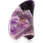 Crystallove Amethyst Gua Sha masážní pomůcka 1 ks
