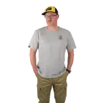 Black cat tričko grey marl t-shirt - s