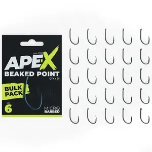 Ridgemonkey háčky ape-x beaked point barbed bulk pack 25 ks - 6