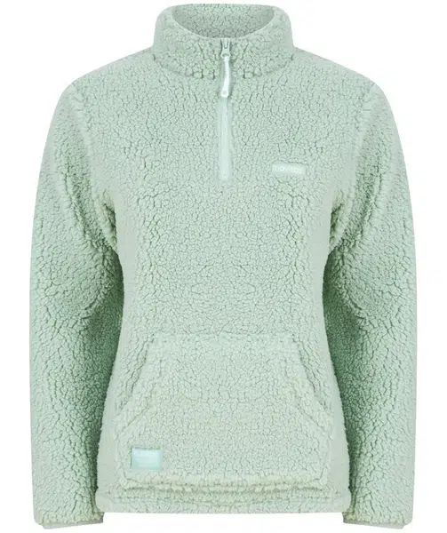 Navitas mikina womens sherpa pullover light green - xxl
