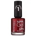 Rimmel Super Gel By Kate gelový lak na nehty bez užití UV/LED lampy odstín 044 Rock n Sparkle 12 ml