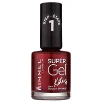 Rimmel Super Gel By Kate gelový lak na nehty bez užití UV/LED lampy odstín 044 Rock n Sparkle 12 ml
