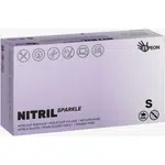 Espeon Nitril Sparkle Pearlescent Violet nitrilové nepudrované rukavice velikost S 2x50 ks