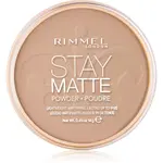 Rimmel Stay Matte pudr odstín 010 Warm Honey 14 g
