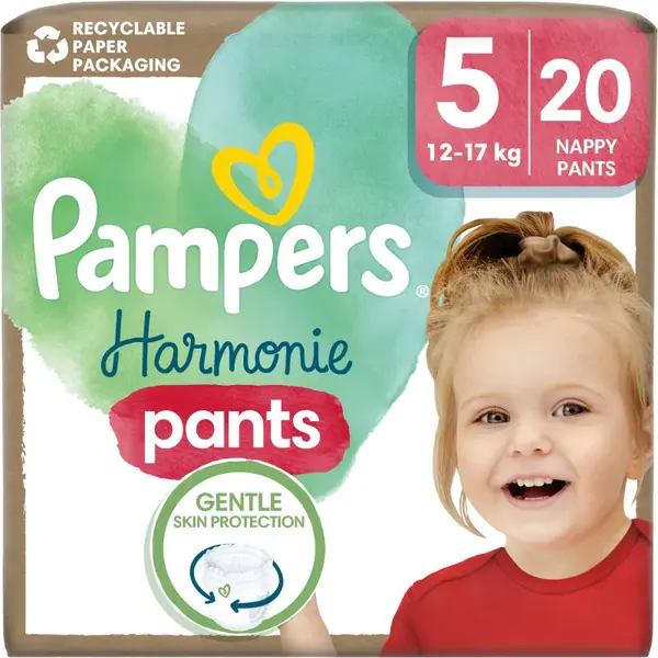 Pampers Harmonie Pants Size 5 plenkové kalhotky 11-17 kg 20 ks