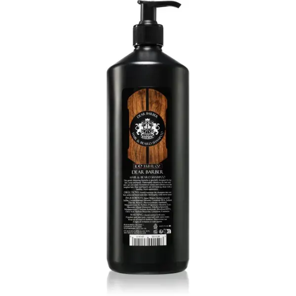 Dear Barber Shampoo šampon na vlasy a vousy 1000 ml