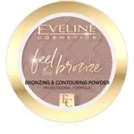 Eveline Cosmetics Feel The Bronze bronzující a konturovací pudr odstín 01 Milky Way 4 g