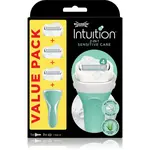 Wilkinson Sword Intuition 2 in 1 Sensitive Care holicí strojek + náhradní břity 3 ks