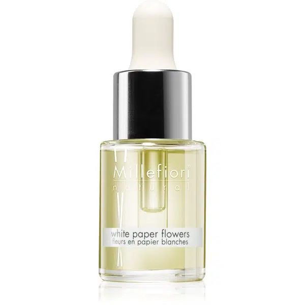 Millefiori Milano White Paper Flowers vonný olej 15 ml