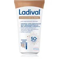Ladival Ochranný krém na obličej proti pigmentovým skvrnám ochranný krém na obličej s vitamínem E SPF 50+ 50 ml