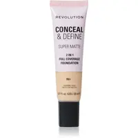 Revolution Conceal & Define matující make-up odstín F6N 23 ml