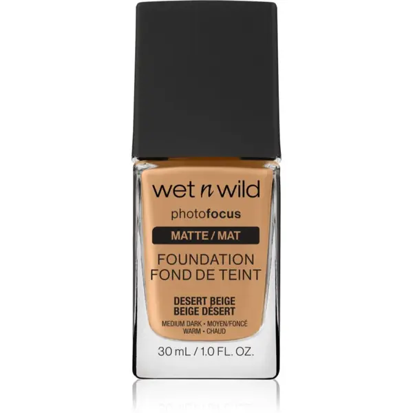 Wet n Wild PhotoFocus matující fluidní make-up odstín Desert Beige 30 ml