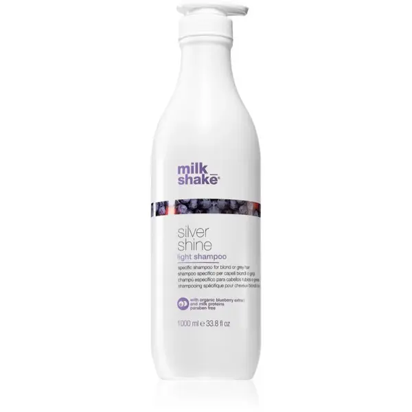 milk_shake® Silver Shine šampon pro šedivé a blond vlasy light 1000 ml
