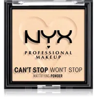 NYX Professional Makeup Can't Stop Won't Stop Mattifying Powder matující pudr odstín 01 Fair 6 g
