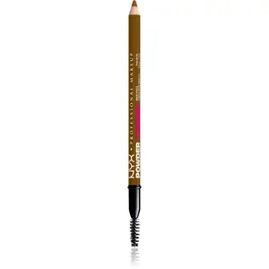 NYX Professional Makeup Powder Louder tužka na obočí s kartáčkem odstín Blonde 1 ks