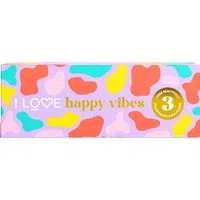 I Love Special Moments Happy Vibes koupelová bomba vůně Mango, Grapefruit, Peach 3x150 g