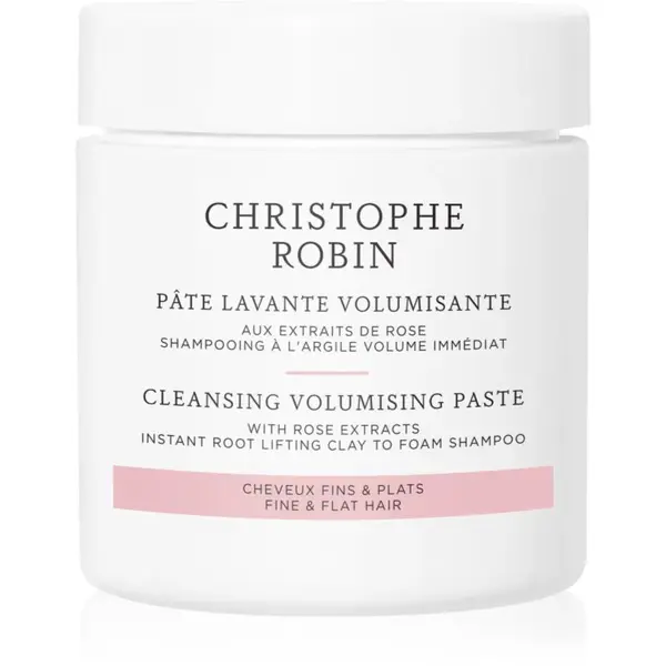 Christophe Robin Cleansing Volumizing Paste with Rose Extract exfoliační šampon pro objem vlasů 75 ml