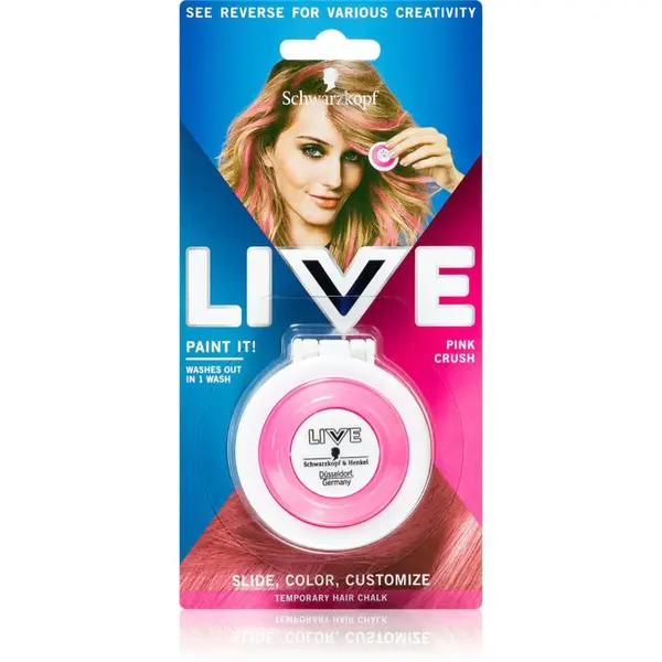 Schwarzkopf LIVE Paint It křída na vlasy odstín Pink Crush 3.5 g