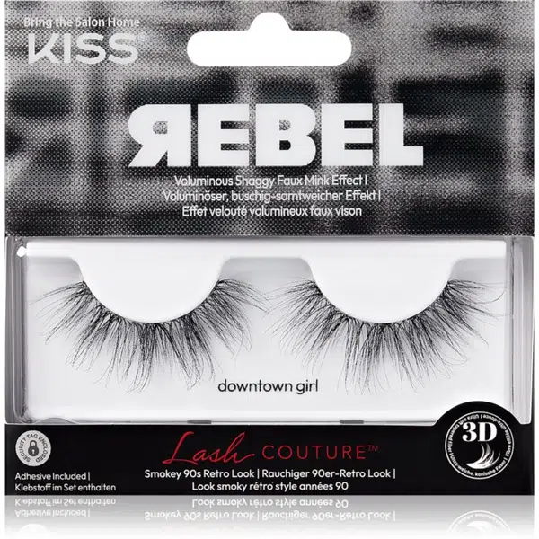 KISS Rebel umělé řasy Downtown Girl 2 ks