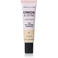 Revolution Conceal & Define matující make-up odstín F1N 23 ml