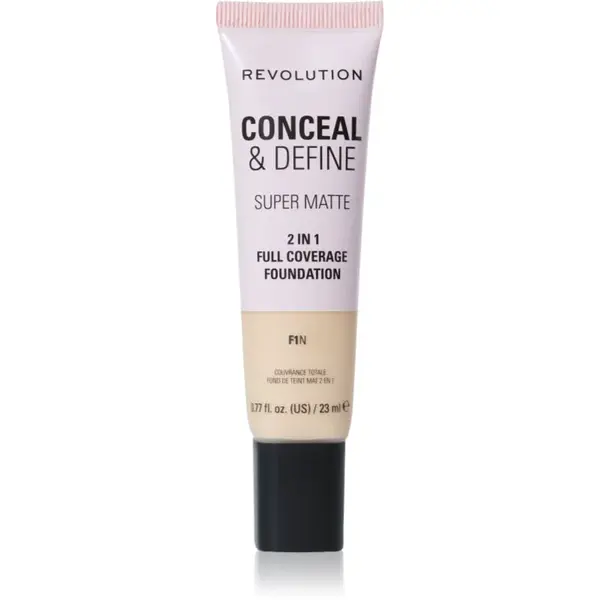 Revolution Conceal & Define matující make-up odstín F1N 23 ml