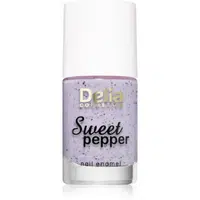 Delia Cosmetics Sweet Pepper Black Particles lak na nehty odstín 04 Lavender 11 ml