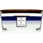 Woodwick Trilogy Evening Luxe vonná svíčka s dřevěným knotem (hearthwick) 453.6 g