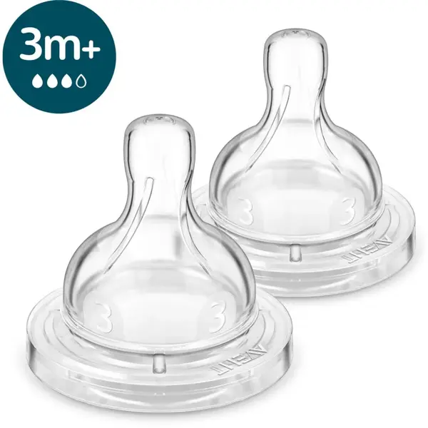 Philips Avent Anti-colic SCY763/02 savička na láhev anti-colic 3 m+ Medium Flow 2 ks