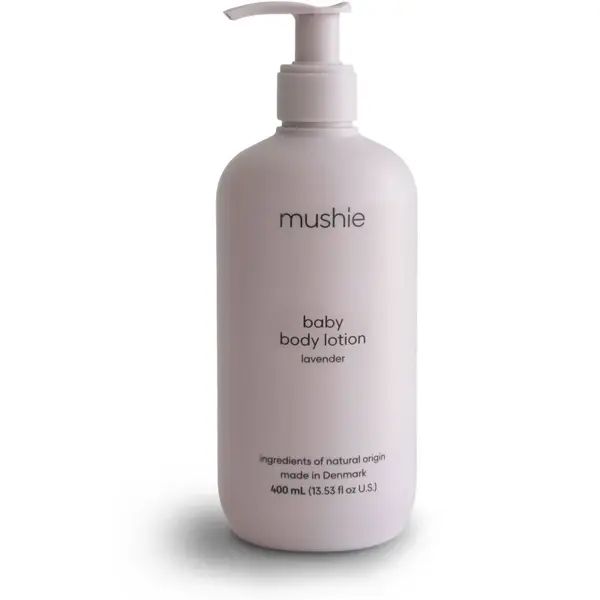 Mushie Organic Baby hydratační tělové mléko pro děti od narození Lavender 400 ml