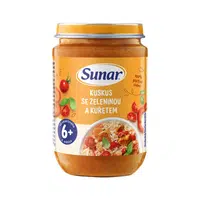 Sunar Příkrm Kuskus se zeleninou a kuřetem 6m+ 190 g