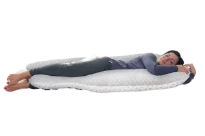 SCAMP Těhotenský polštář tvar U 80x150 cm Little Heart Grey