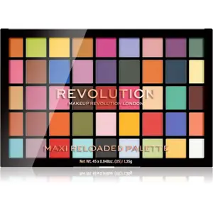 Revolution Maxi Reloaded Palette paletka pudrových očních stínů odstín Monster Mattes 45x1.35 g