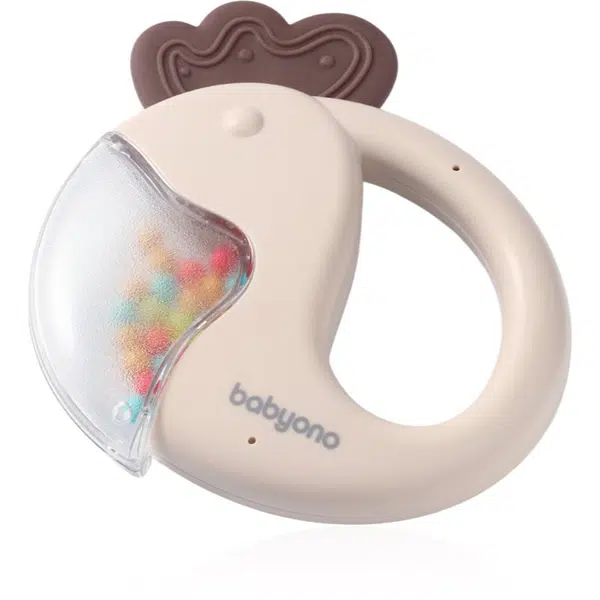 BabyOno Rattle 3m+ chrastítko Parrot 1 ks