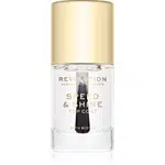 Makeup Revolution Speed & Shine rychleschnoucí lak na nehty průsvitný 10 ml