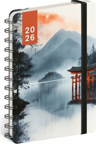 Spirálový 18 měsíční diář Petito Japonsko 2025/2026
