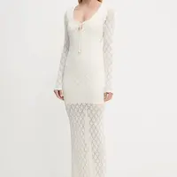 Šaty Guess ALBA béžová barva, maxi, W5YK85 Z0010