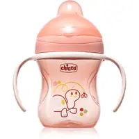 Chicco Training Cup 6m+ tréninkový hrnek s držadly Pink 200 ml