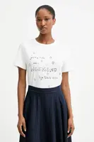 Bavlněné tričko Weekend Max Mara ARA dámské, bílá barva, 2525976041600